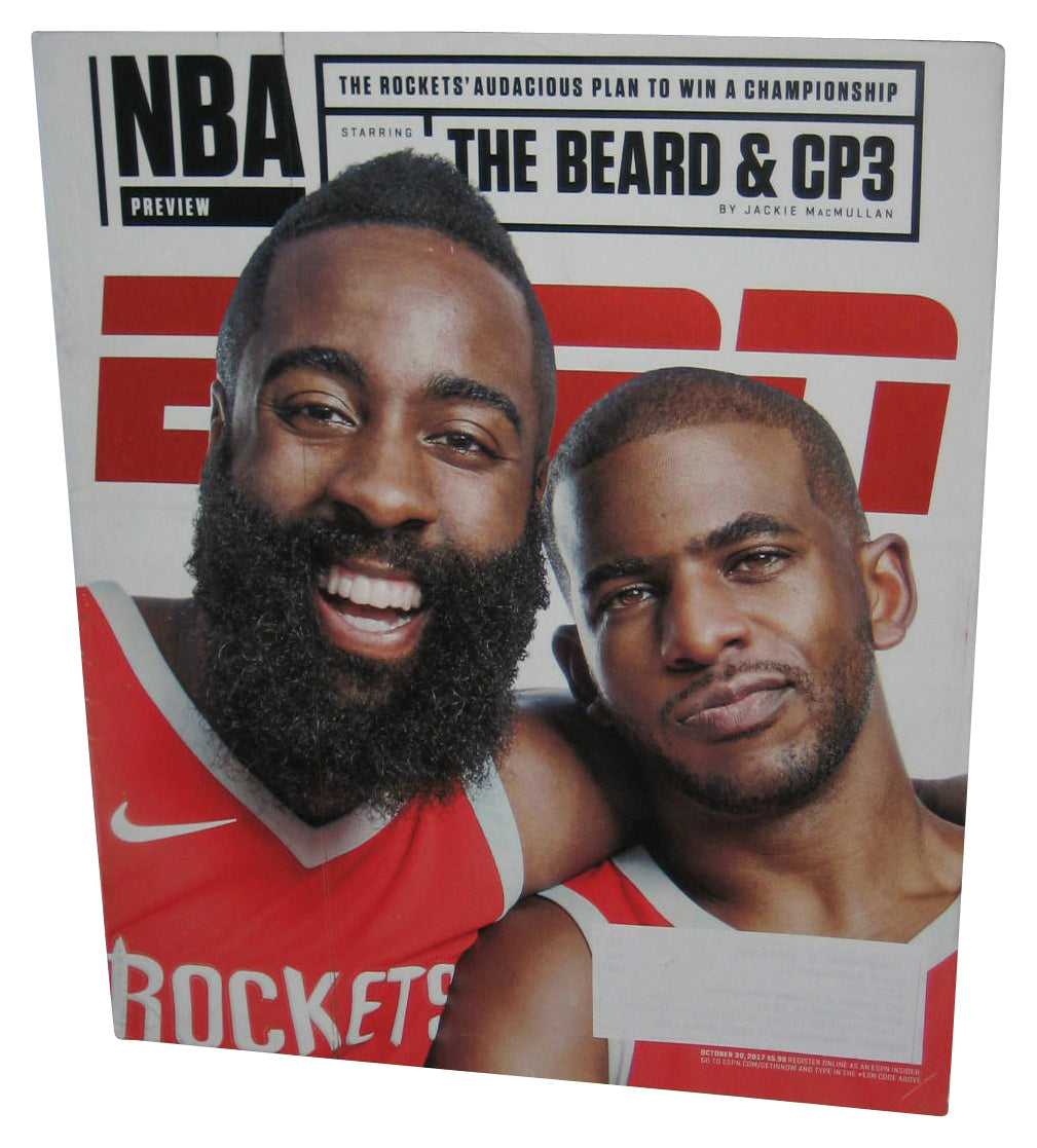 ESPN October 30 2017 NBA Preview Magazine Book - (The Bear & CP3 Cover)