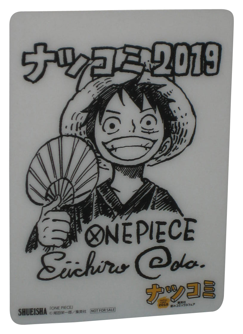 One Piece Monkey D Luffy Plastic Card Print Autographed By Eiichiro Oda