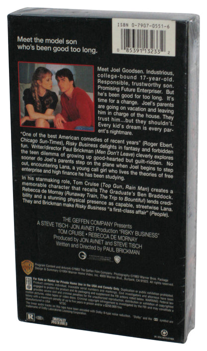 Risky Business (1994) Warner Bros VHS Tape - (Tom Cruise)