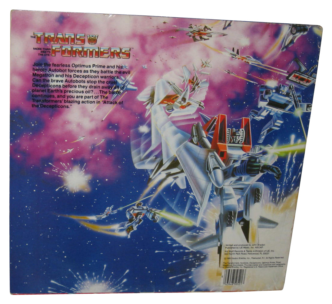 Transformers Attack of The Decepticons (1985) Kid Stuff LP Vinyl Record