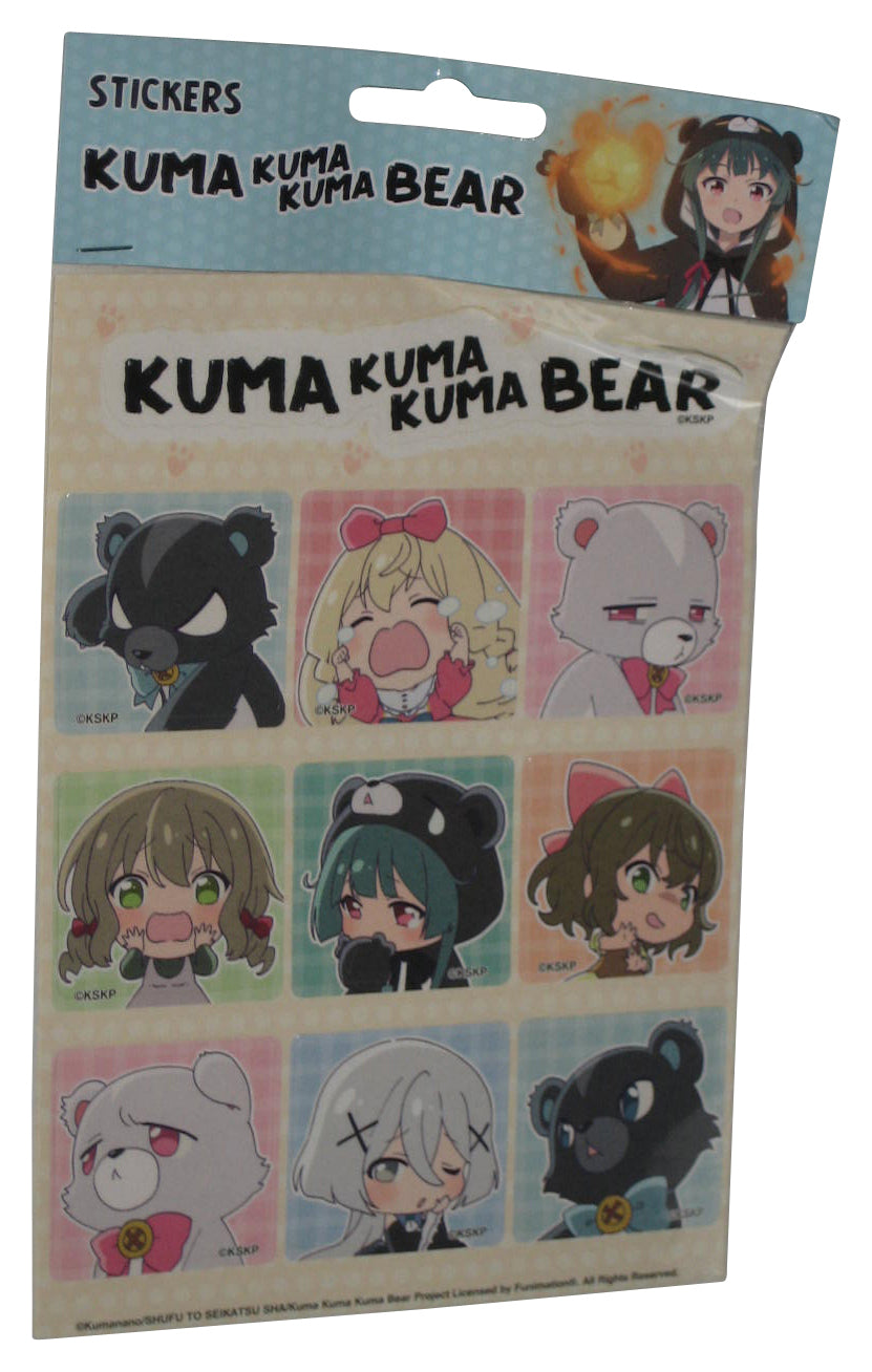 Kuma Kuma Kuma Bear Characters Die-Cut Anime Sticker Sheet GE-452026