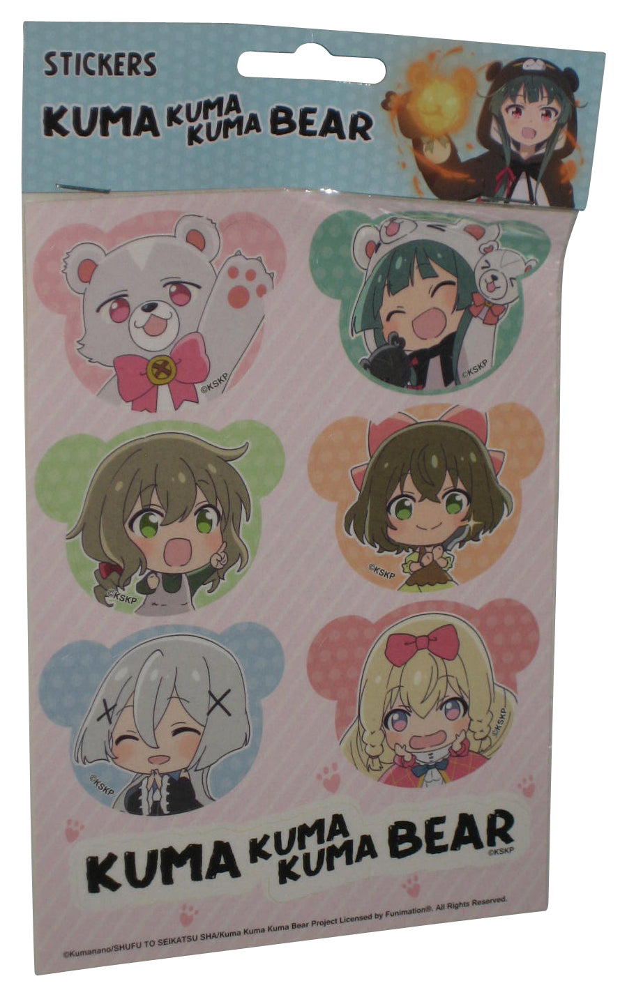 Kuma Kuma Kuma Bear Characters Die-Cut Anime Sticker Sheet GE-452027