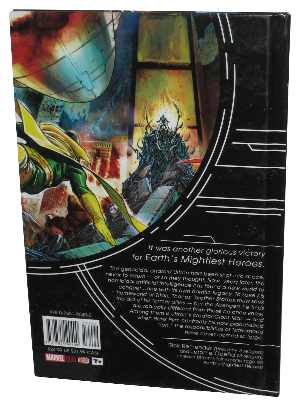 Marvel The Avengers Rage of Ultron (2015) Hardcover Book - (Rick Remender)