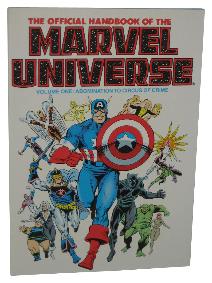 Official Handbook of The Marvel Universe Vol. 1 (1989) Paperback Book - (Abomination To Circus of Crime)