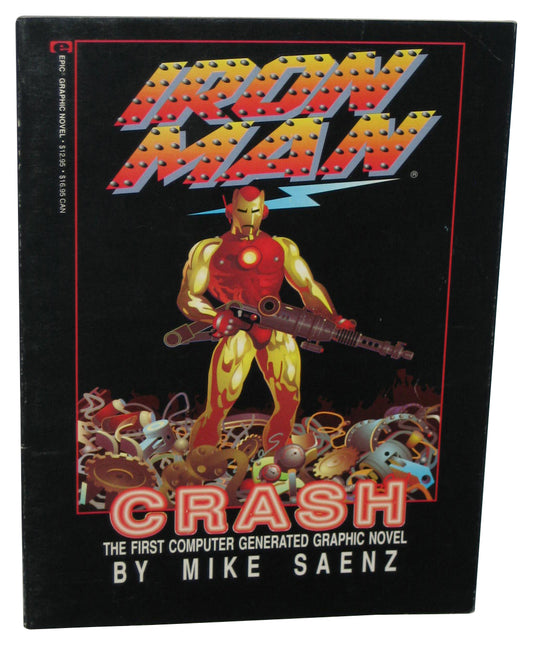 Iron Man Crash Epic Graphic Novel Paperback Book - (Mike Saenz)