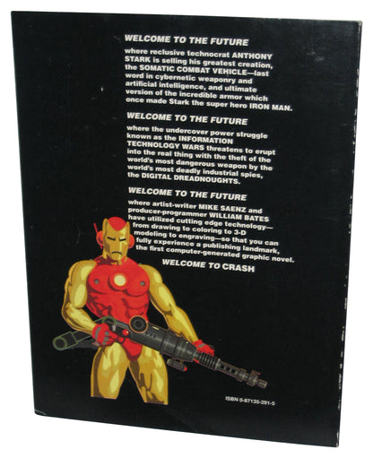 Iron Man Crash Epic Graphic Novel Paperback Book - (Mike Saenz)
