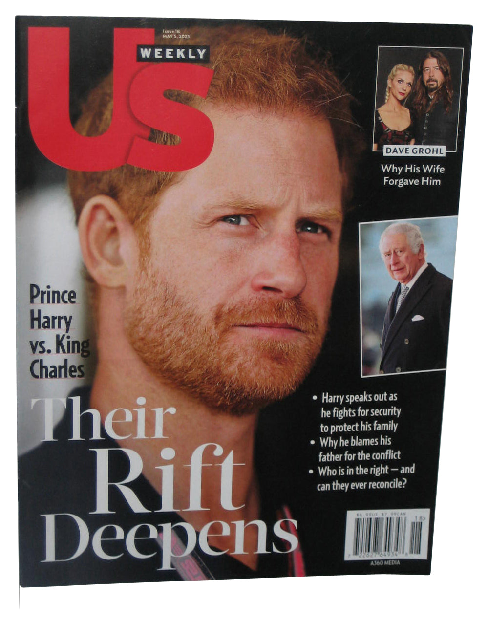 Us Weekly Issue 18 May 5 2025 Prince Harry vs King Charles Magazine Book - (Their Rift Deepens)