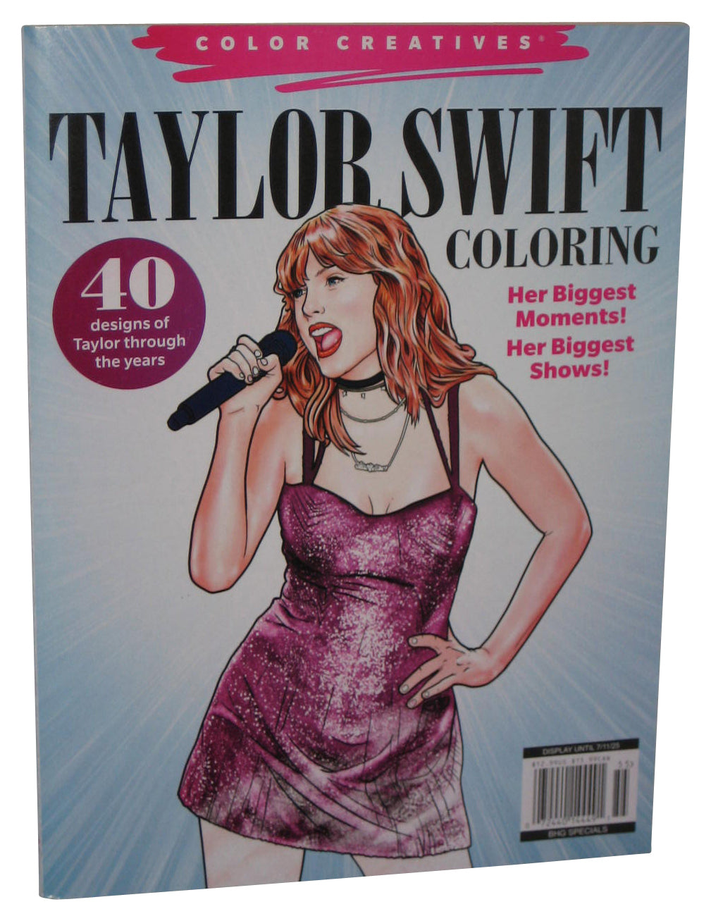 Taylor Swift Coloring Color Creatives 2025 Paperback Book