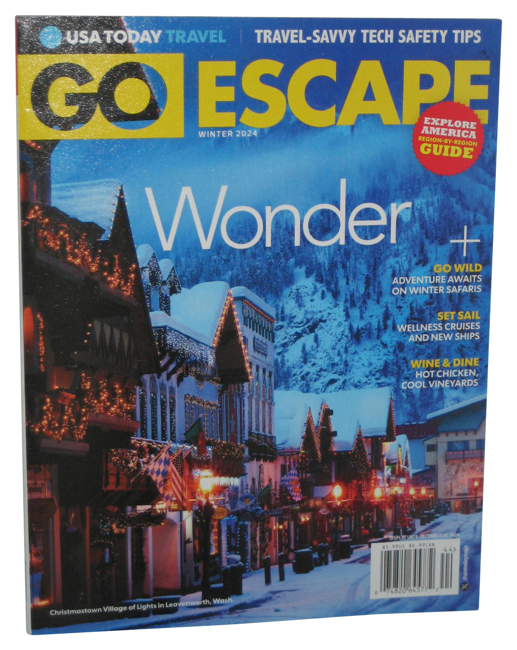 USA Today Travel Go Escape Winter 2024 Magazine Book