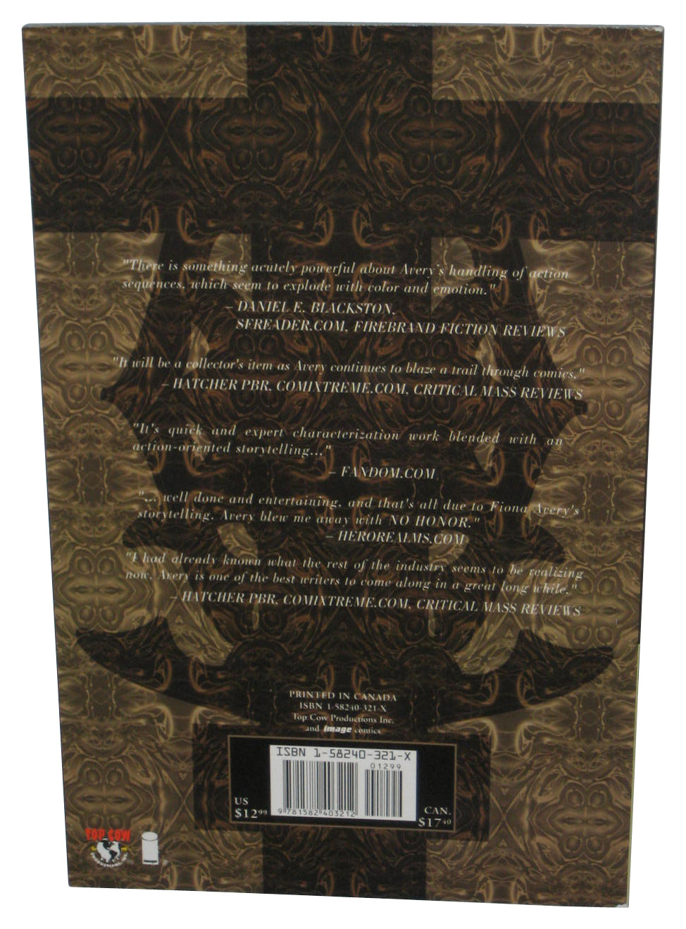 No Honor Vol. 1 Top Cow (2003) Image Comics Paperback Book