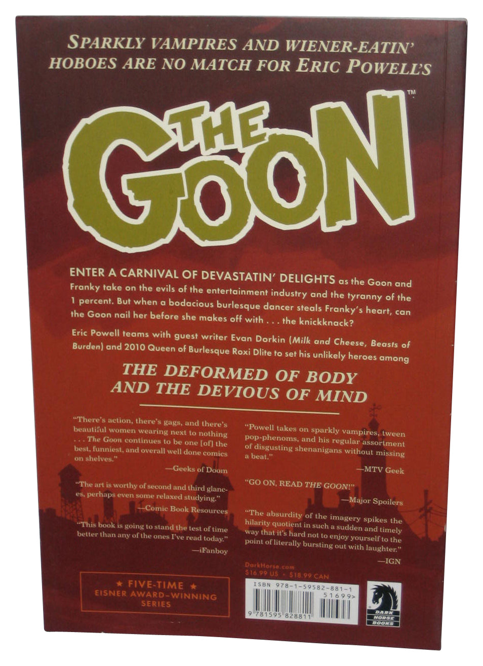 The Goon Vol. 11 (2012) Dark Horse Paperback Book - (The Deformed of Body And Devious of Mind)