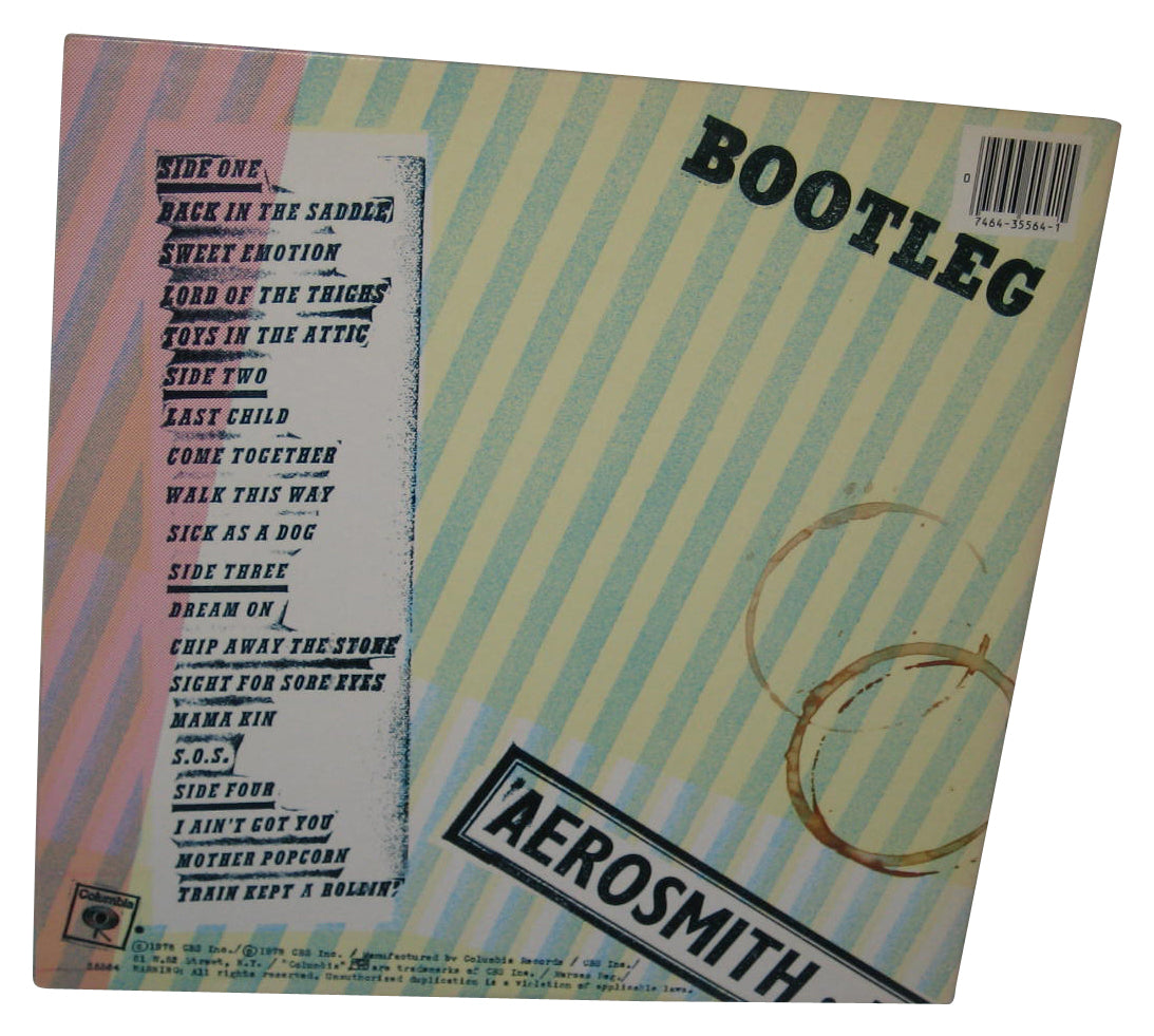 Aerosmith Live! Bootleg (1978) CBS Double LP Vinyl Record