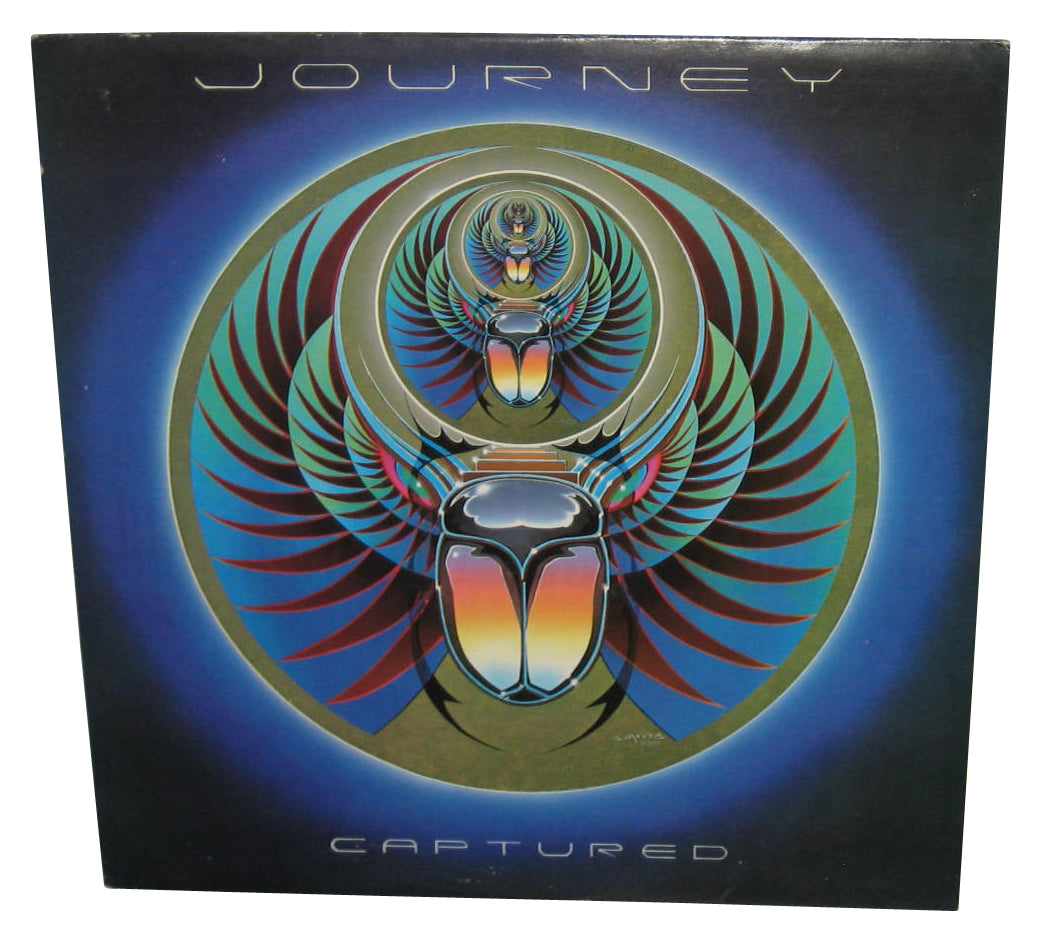 Journey Captured (1981) Music Double LP Vinyl Record w/ Poster