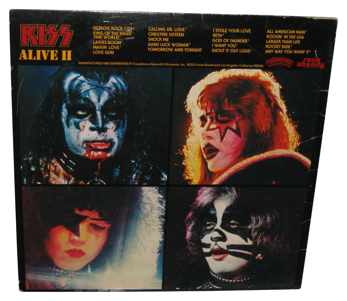 KISS Alive II Music Double LP Vinyl Record