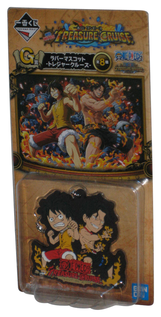 One Piece Treasure Cruise Vol. 2 Bandai Japan Ace & Luffy Rubber Keychain