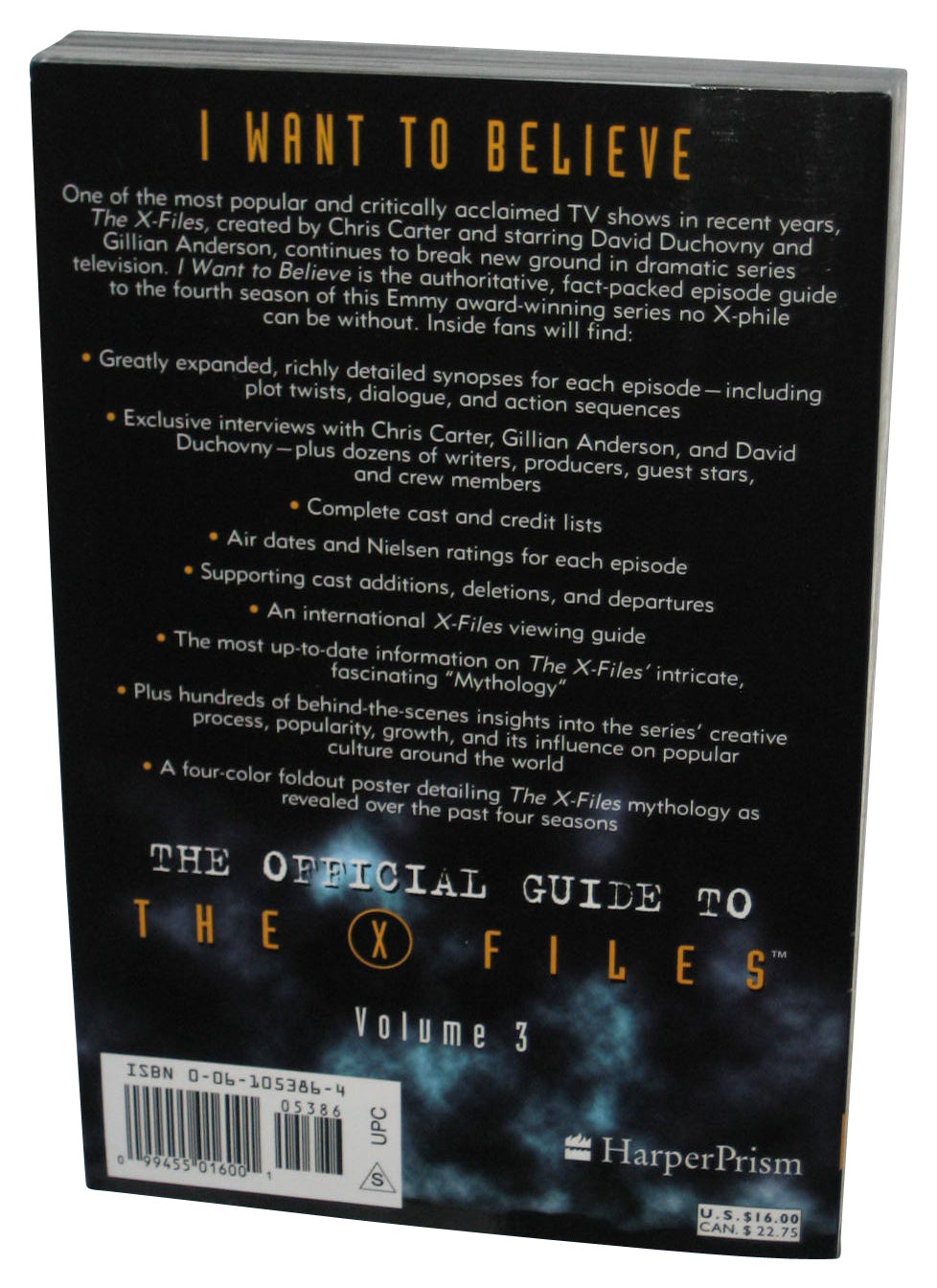 X-Files I Want To Believe (1998) Paperback Book