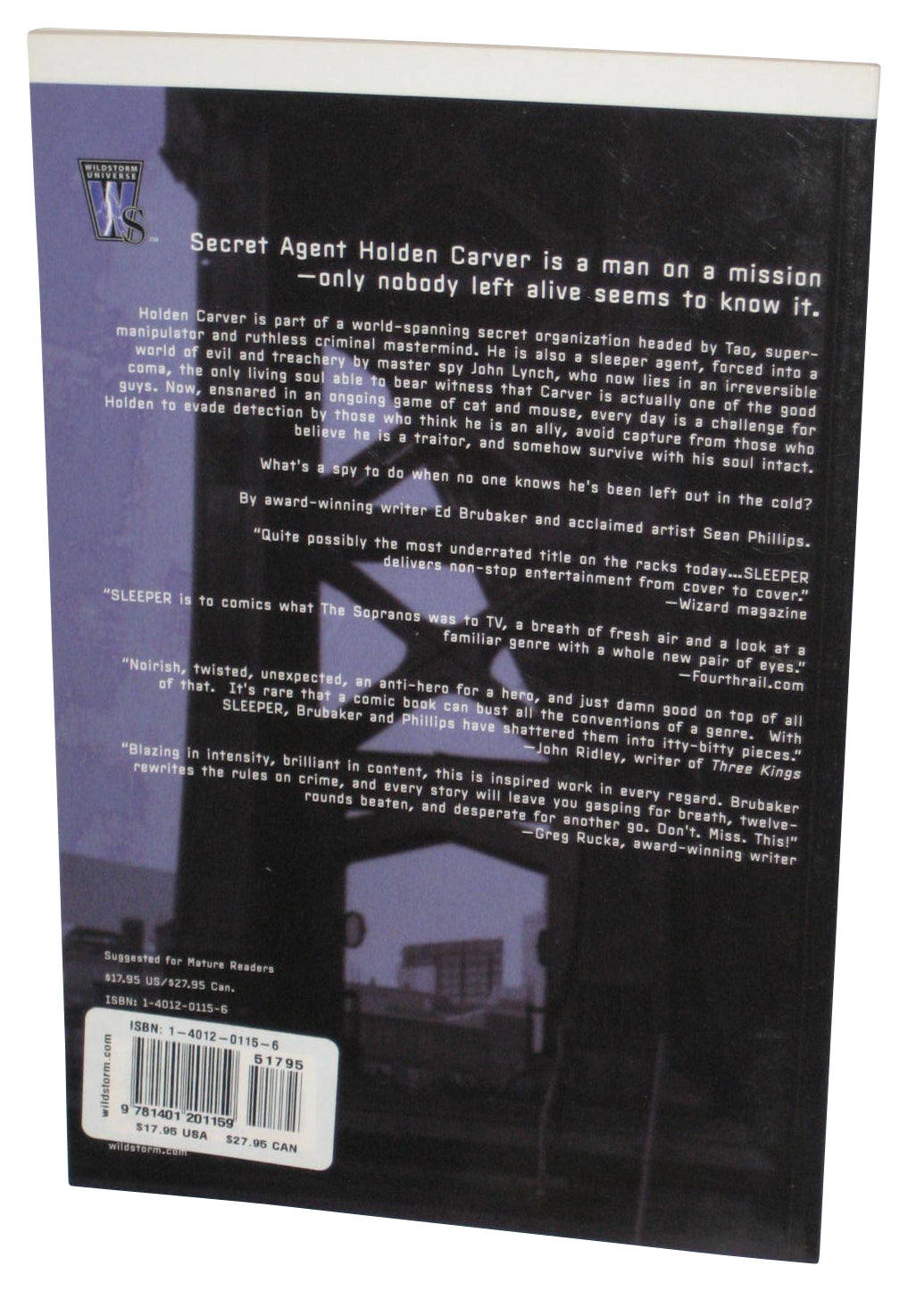 Sleeper Out In The Cold Vol. 1 (2004) Wildstorm Paperback Book