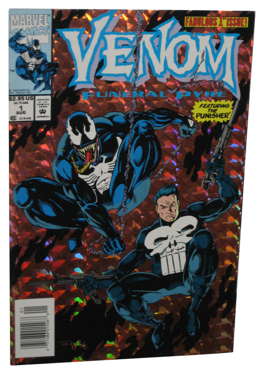 Marvel Venom Funeral Pyre (1993) Punisher Foil Cover Comic Book #1