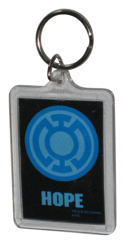 DC Comics Green Lantern Hope Blue Logo Ata-Boy Lucite Acrylic Keychain