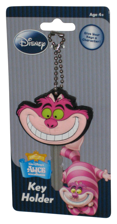 Disney Alice In Wonderland Cheshire Cat Face Monogram Key Holder Cap Keychain