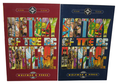 DC Comics History of The DC Universe Vol. 1-2 (1986) Paperback Book Set