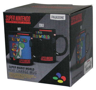 Nintendo Super Mario World Video Game (2016) Paladone Cold Hot Heat Change Mug