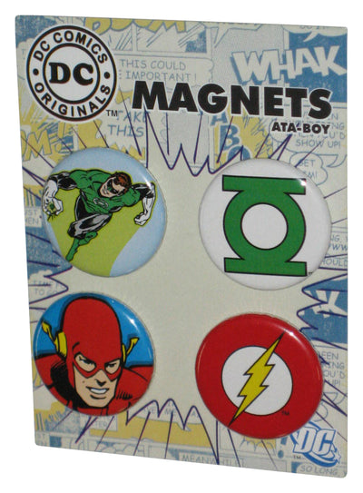 DC Comics Green Lantern & The Flash Ata-Boy Magnet Button Set