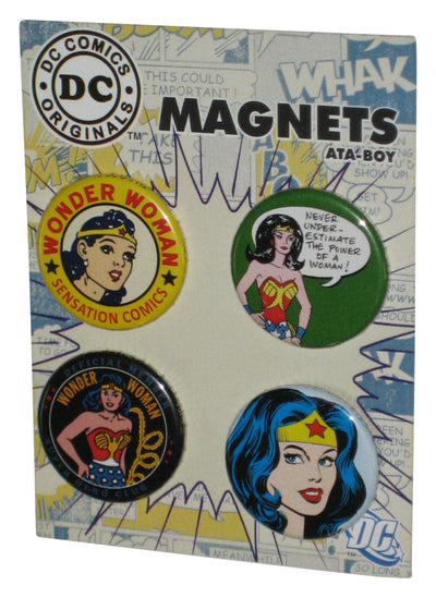 DC Comics Wonder Woman Ata-Boy Magnet Button Set
