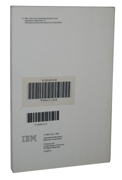 IBM OS/2 Command Reference Version 2.0 (1992) Manual Book