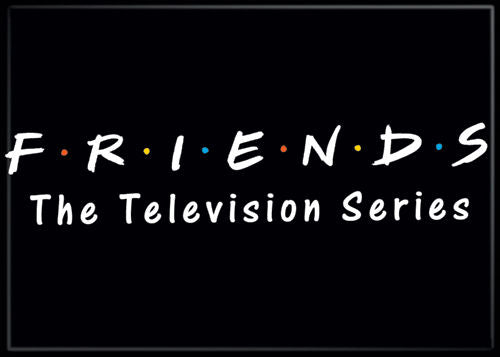 Friends The TV Series Logo Black Magnet 73024M