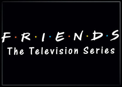 Friends The TV Series Logo Black Magnet 73024M