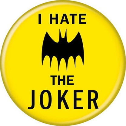 DC Comics Batman I Hate The Joker Licensed 1.25 Inch Button 81721