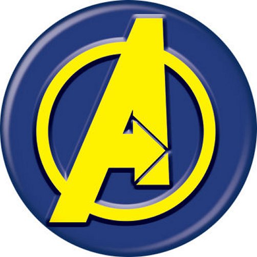 Marvel Comics Avengers Logo Licensed 1.25 Inch Button 81738