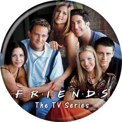 Friends Cast Brick Wall Licensed 1.25 Inch Button 83056