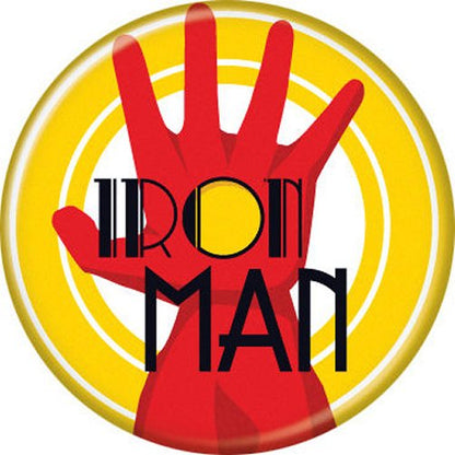 Marvel Comics Iron Man Glove Licensed 1.25 Inch Button 84640
