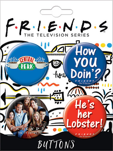 Friends The TV Series Licensed 1.25 Inch Button Set 85361BT4