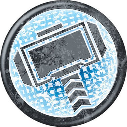 Marvel Comics Thor Hammer Icon Logo Symbol Licensed 1.25 Inch Button 85948