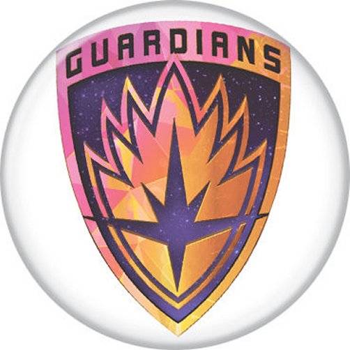 Marvel Guardians of The Galaxy Rainbow Logo 1.25 Inch Button 86205