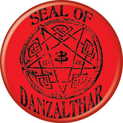 Buffy The Vampire Slayer Seal of Danzalthar Red 1.25 Inch Button 87502