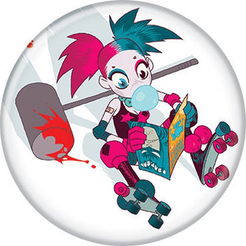 DC Comics Batman Harley Quinn 18 B Caldwell Licensed 1.25 Inch Button 87741