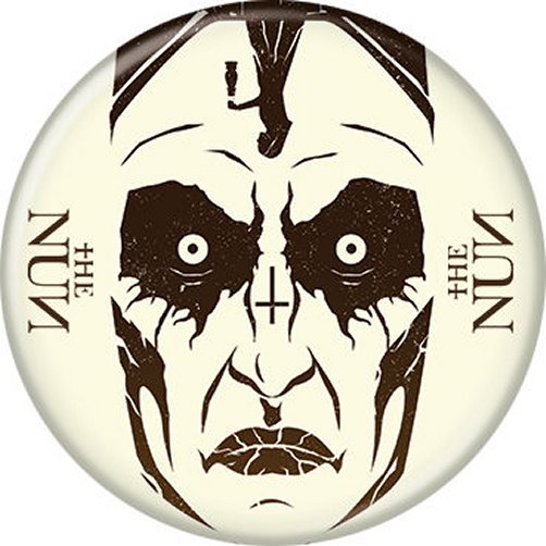 The Conjuring Movie Nun Graphic Face Licensed 1.25 Inch Button 87839