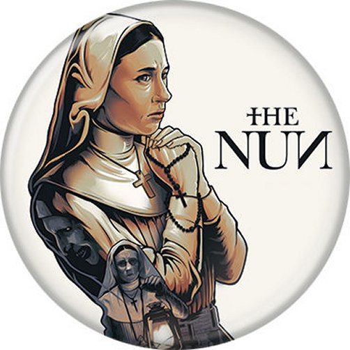 The Conjuring Movie Nun Licensed 1.25 Inch Button 87841