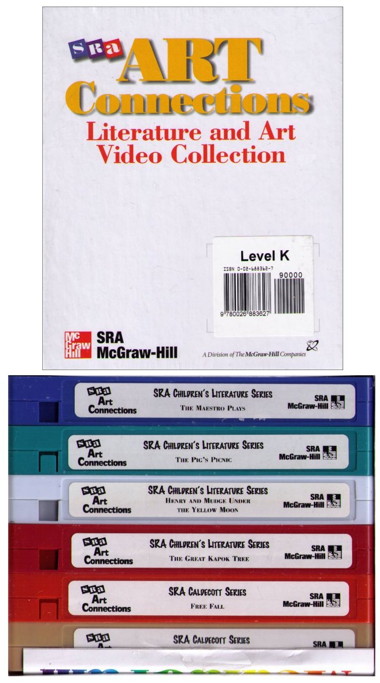 SRA Art Connections Literature & Art (Grade K) Video VHS Box Set
