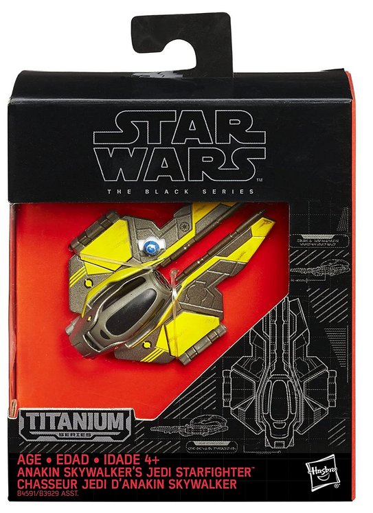 Star Wars Revenge of The Sith Black Series (2015) Titanium Anakin’s Jedi Starfighter Toy Vehicle