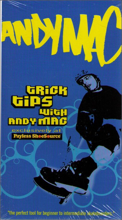 Skateboard Trick Tips With Andy Mac (2002) Vintage VHS Tape
