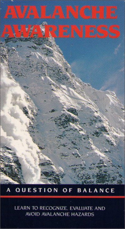 Avalanche Awareness: A Question of Balance (1988) Vintage VHS Tape