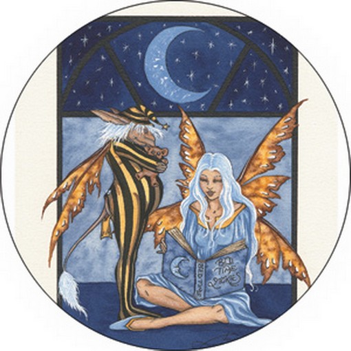 Amy Brown Bed Time Stories Button B-0827