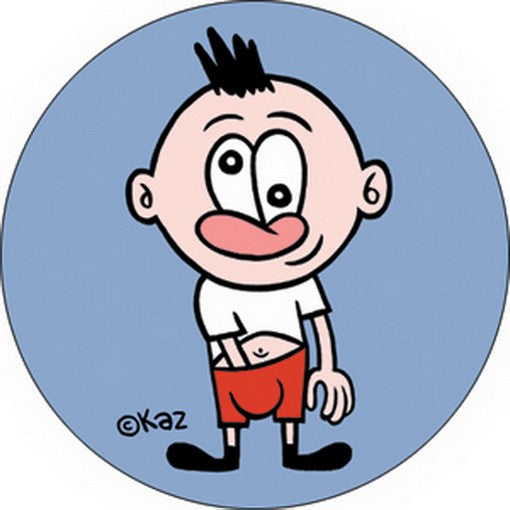 Spider Monkey Solo Boy White Button B-1210