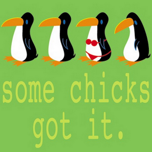 Just Jimmy Penguins Some Chicks Got It Button B-1912