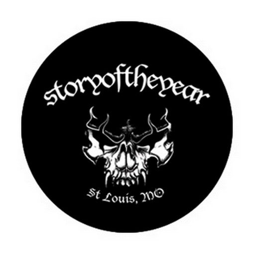 Story of The Year Metal Skull Button B-2822